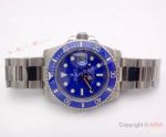 High Quality Replica Rolex Blue Ceramic Bezel Submariner Blue Face Mens Watch 40mm